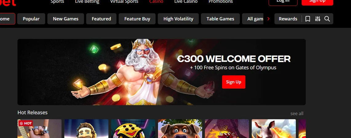 Registrera på ibet Casino